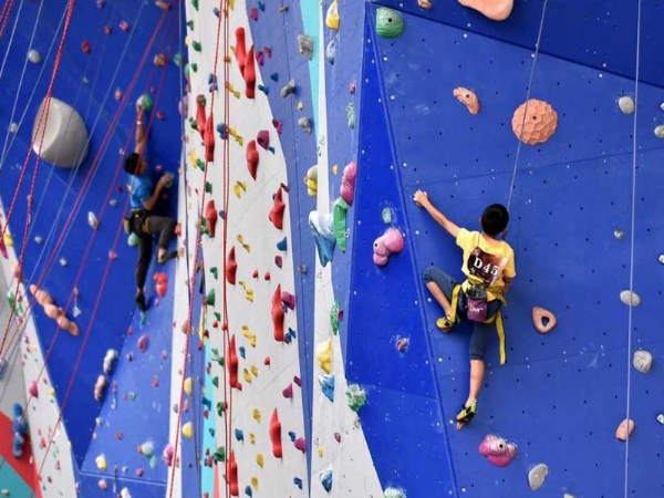 rock climbing